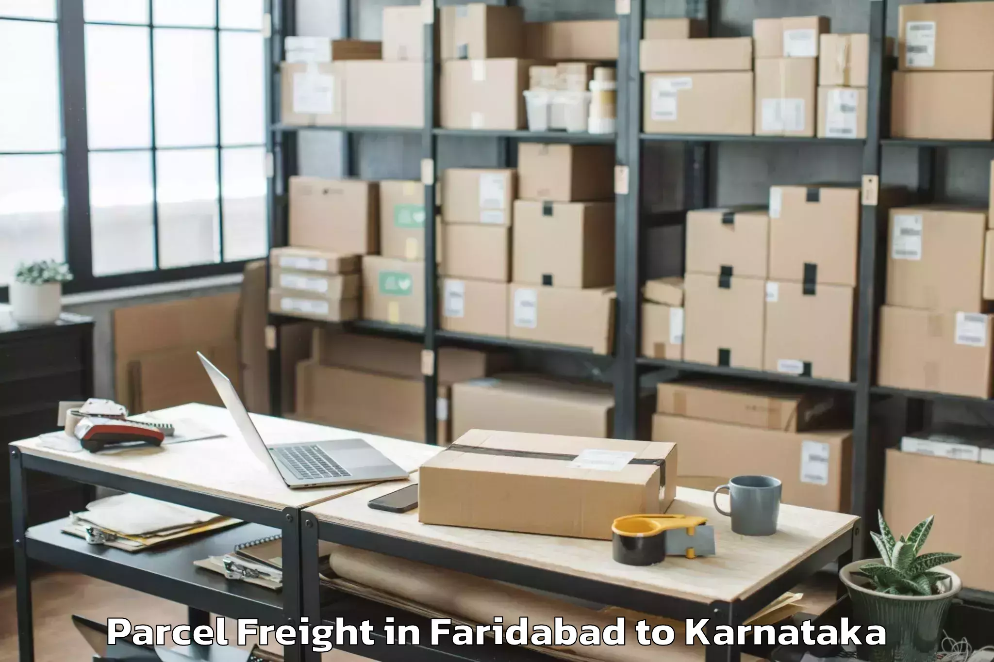 Discover Faridabad to Davangere University Davangere Parcel Freight